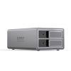 9828RU3 disku masīvs ar RAID kontrolieri 2 x 2,5 collu / 3,5 collu SATA HDD / SSD diskiem - pelēks