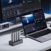 IT48N-C 4 disku M.2 NVME klona dokstacija - pelēka