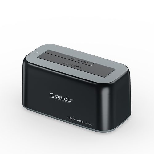6819C3 dokstacija 2,5 collu / 3,5 collu SATA cietajiem diskiem / SSD diskiem - melna