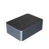 6646C3-C bezsaistes klonēšanas dokstacija 4 x 2,5 collu / 3,5 collu SATA HDD / SSD diskiem - pelēka