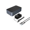 6656C3-C bezsaistes klonēšanas dokstacija 5 x 2,5 collu / 3,5 collu SATA HDD / SSD diskiem - pelēka