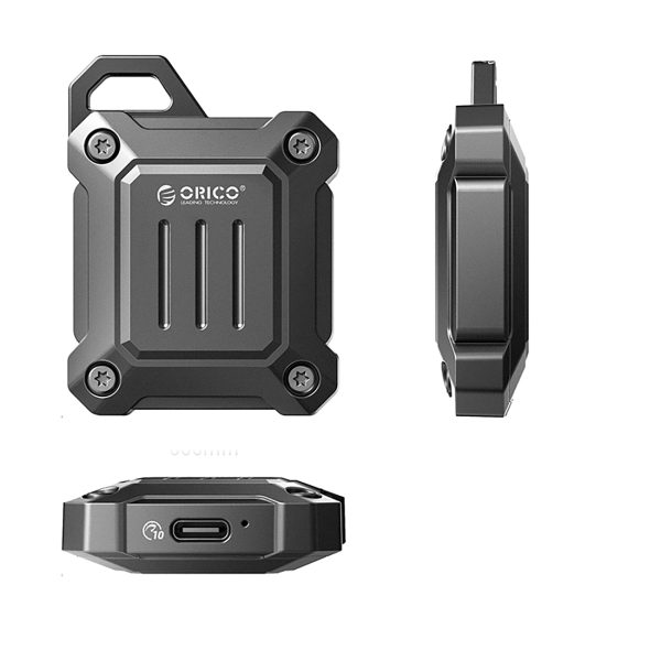 XAM2 M.2 2230 USB-C Tactical pastiprinātais diska nodalījums — melns