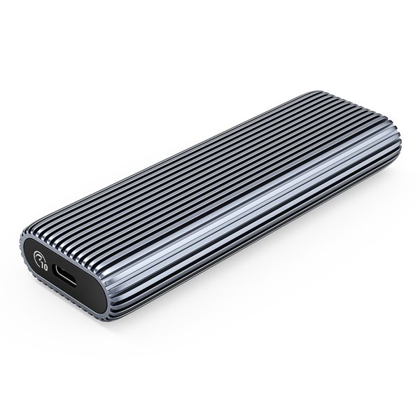 AM2C3-G2 M.2 NVME USB-C diska korpuss — pelēks