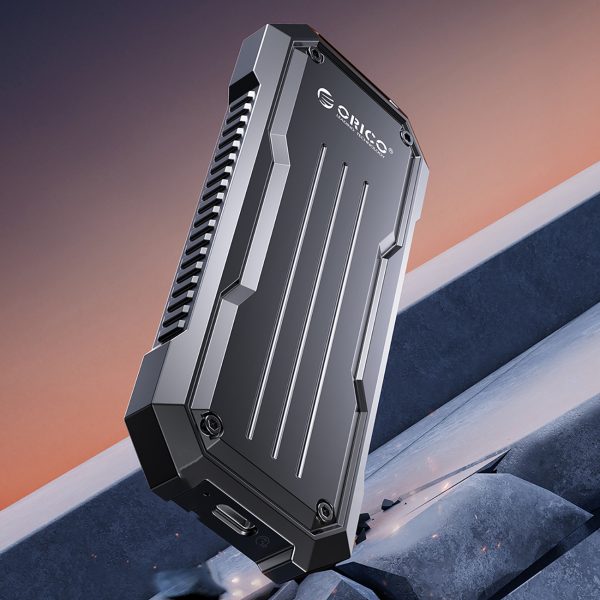 OXS2C3-G2 M.2 NVMe / SATA SSD USB-C pastiprināts taktiskais diska nodalījums - pelēks