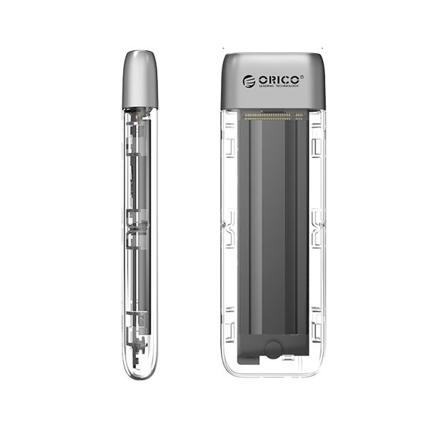TXM2-C3 M.2 NVME USB-C 10Gb/s diska korpuss — pelēks