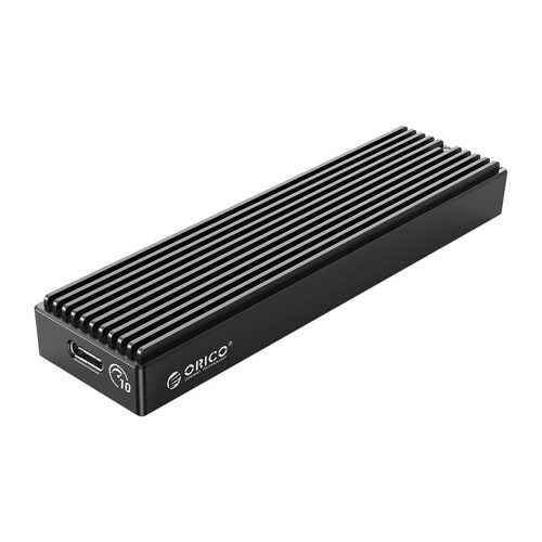 M2PV-C3 M.2 NVME USB-C 10Gb/s diska korpuss — melns
