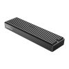 M2PV-C3 M.2 NVME USB-C 10Gb/s diska korpuss — melns