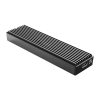 M2PV-C3 M.2 NVME USB-C 10Gb/s diska korpuss — melns