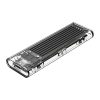 TCM2-C3 M.2 NVME USB-C 10Gb/s diska korpuss - melns/caurspīdīgs