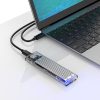 TCM2-C3 M.2 NVME USB-C 10Gb/s diska korpuss - pelēks-caurspīdīgs