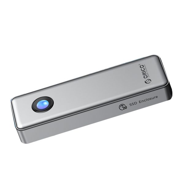 OUM2-G20 M.2 NVME USB-C 20Gb/s diska korpuss - sudrabs