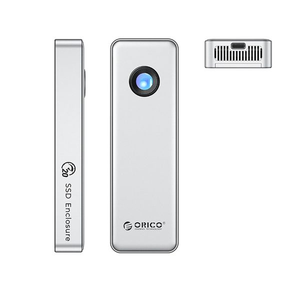 OUM2-G20 M.2 NVME USB-C 20Gb/s diska korpuss - sudrabs