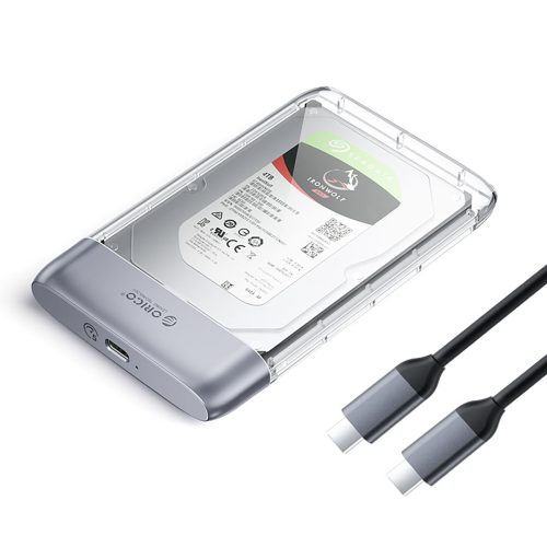 TX25C3 2,5 collu HDD / SSD USB-C 5Gb/s korpuss - caurspīdīgs