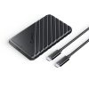 25PW1C-C3 2,5 collu cietā diska / SSD USB-C 6 Gb/s diska korpuss - melns