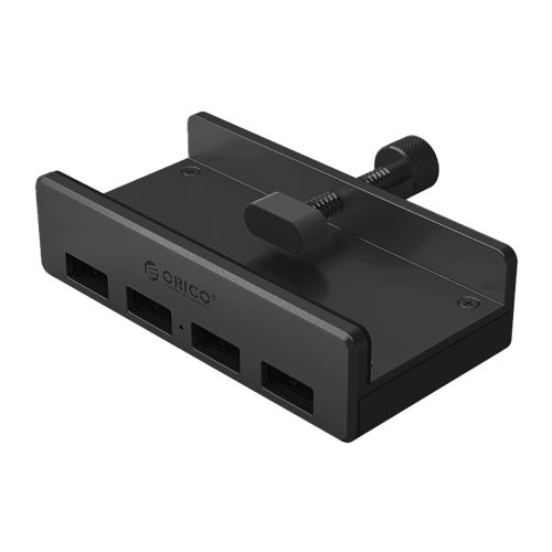 Centrmezgla sadalītājs MH4PU monitora galda skavai 4x USB-A - melns