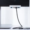 Sadalītājs MH4PU monitora galda skavai 4x USB-A - sudrabs