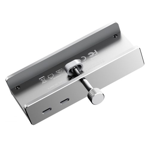 MH5PMM USB-C / USB-A SD TF 3,5 mm audio centrmezgls ar skavu - sudrabs