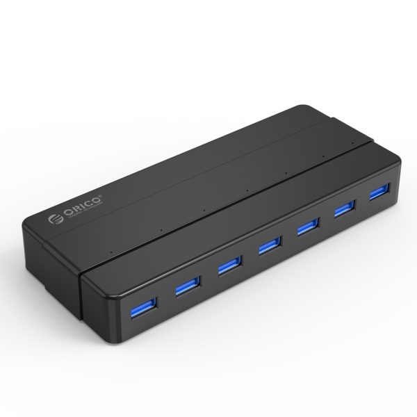 Sadalītājs H7928-U3-V1 7x USB-A - melns