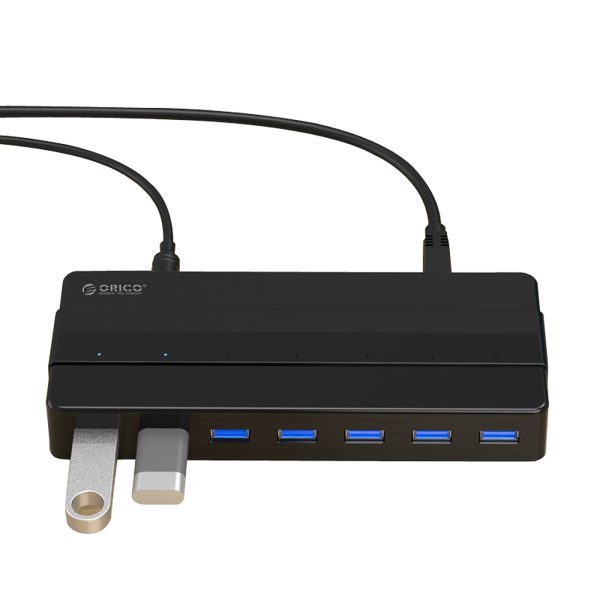 Sadalītājs H7928-U3-V1 7x USB-A - melns