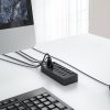 CT2U3-7AB centrmezgls ar 7x USB-A slēdžiem - melns