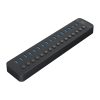 CT2U3-16AB centrmezgls ar 16x USB-A slēdžiem - melns