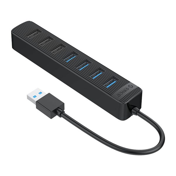 Sadalītājs TWU32-4A USB-A - USB-A USB-C 5V/3A - melns