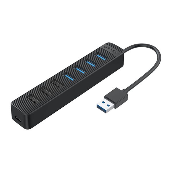 Sadalītājs TWU32-4A USB-A - USB-A USB-C 5V/3A - melns