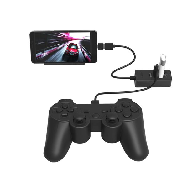 Sadalītājs centrmezglam W5P-U2-030 4x USB-A 30cm - melns