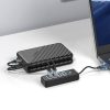 Sadalītājs PW4U-C3 USB-C - 4x USB-A - melns