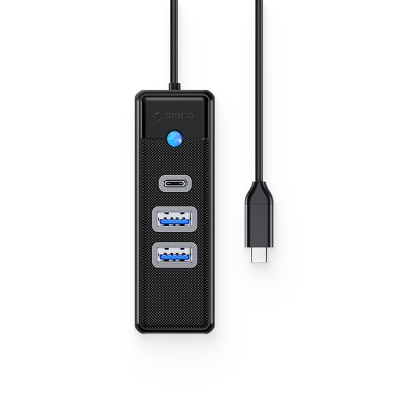 PWC2U-C3 USB-C - USB-A USB-C sadalītāja centrmezgls - melns
