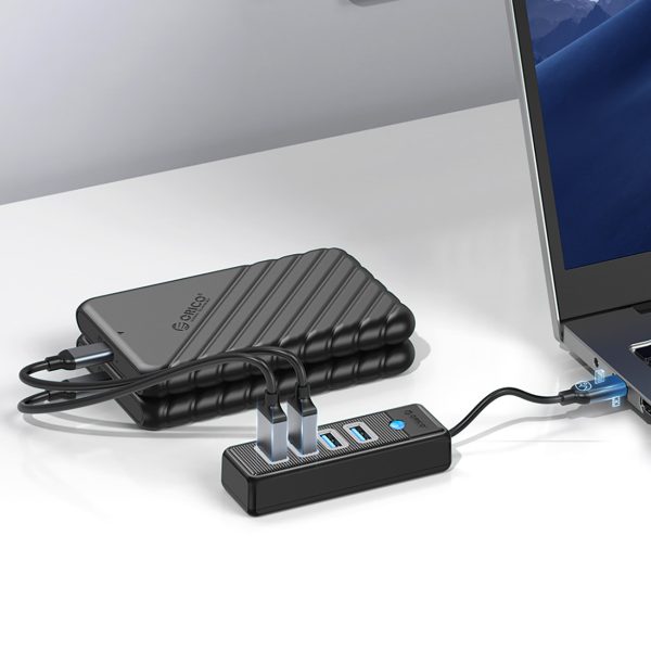 PWC2U-C3 USB-C - USB-A USB-C sadalītāja centrmezgls - melns