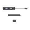 Sadalītājs PW7U-U3 7x USB-A USB-C 5V 3A 1m - melns