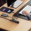 Sadalītājs PW7U-U3 7x USB-A USB-C 5V 3A 1m - melns