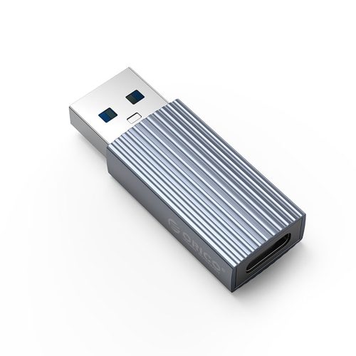 AH-AC10 adapteris USB-C uz USB-A — pelēks