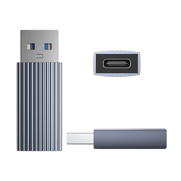 AH-AC10 adapteris USB-C uz USB-A — pelēks