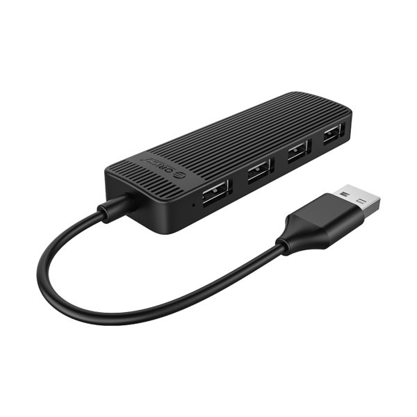 Hub FL02 dokstacijas sadalītājs USB-A uz 4x USB-A - melns