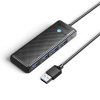 Hub PAPW4A-C3 4x USB-A sadalītājs - melns