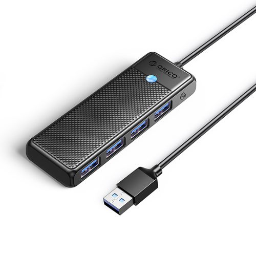 Hub PAPW4A-C3 4x USB-A sadalītājs - melns