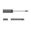 Hub PAPW4A-C3 4x USB-A sadalītājs - melns