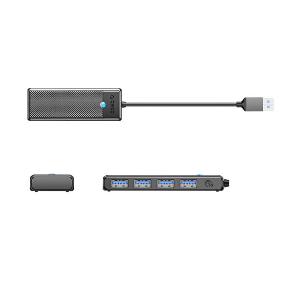 Hub PAPW4A-C3 4x USB-A sadalītājs - melns