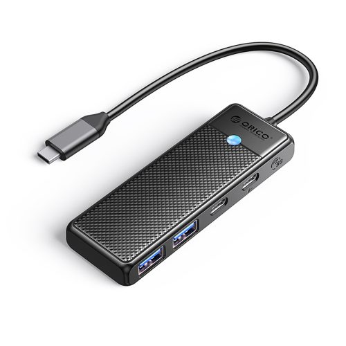 USB-C uz USB-A USB-C sadalītājs centrmezglam PAPW2AC-C3 - melns