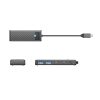 USB-C uz USB-A USB-C sadalītājs centrmezglam PAPW2AC-C3 - melns