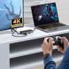 OM28PR-G2 centrmezgla dokstacija ar M.2 diska slotu USB-C - USB-A USB-C HDMI Ethernet - melna
