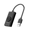 SC2 ārējā daudzfunkcionālā USB-A skaņas karte - melna