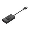SC2 ārējā daudzfunkcionālā USB-A skaņas karte - melna