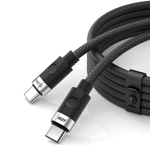 Kabelis CDX 60W 3A barošanas avots USB-C 1m - melns