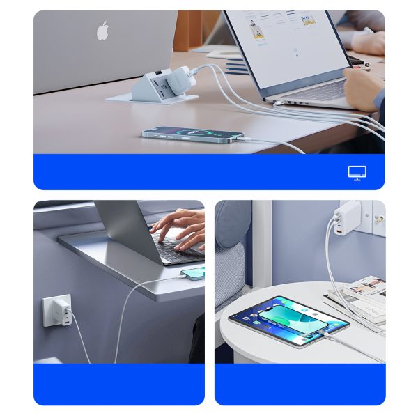 Kabelis CDX 60W 3A barošanas avots USB-C 1m - balts