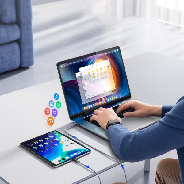 Kabelis CDX 100W 5A barošanas avots USB-C 1m - balts