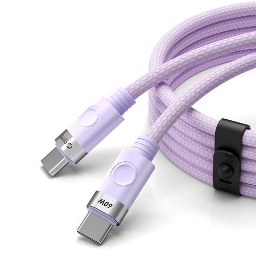 Kabelis CDX 60W 3A barošanas avots USB-C 1m - violets