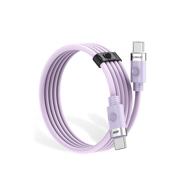 Kabelis CDX 60W 3A barošanas avots USB-C 1m - violets